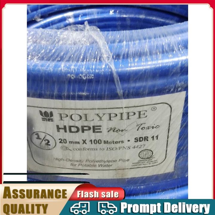 Hose HDPE Pipes Heavy Duty Poly Pipe Brand Sold per meter 1/2 and 3/4