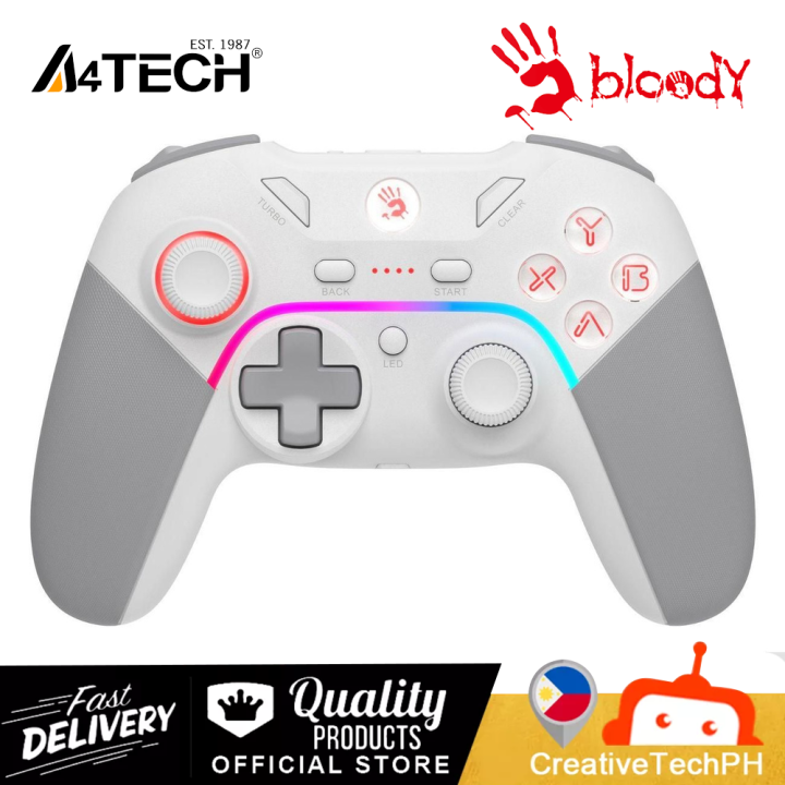 A4TECH BLOODY GPW70 Multi-Platform 2.4G Wireless RGB Gaming Controller ...