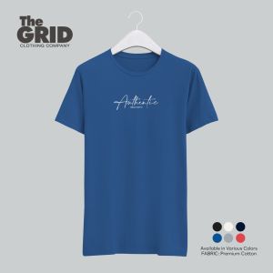 Authentic Since Birth - Positive Traits and Attitude hip minimalist statement shirt design.