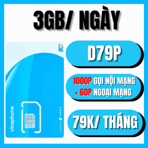 SIM Vinaphone 4G 5G Gọi Điện Lướt MXH Tốc Độ Cao Không Giới Hạn Dùng Trước 30 Ngày Không Cần Nạp D79P FCLUB D89Y VD89P | FREESHIP - CHƯA KÍCH HOẠT