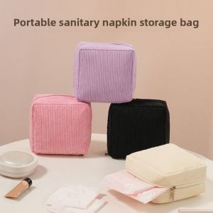 CHENJIE Multipurpose Sanitary Pads Bag Cosmetics Lipstick Storage Bag Mini Data Cables Organizer  Large Capacity Coin Purse Travel