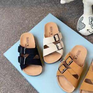 Childrens Slippers 2026 Summer New Comfortable Non Slip Outdoor Fashion Boys Slippers Buckle Indoor Girls Kids Large Size 26-362026