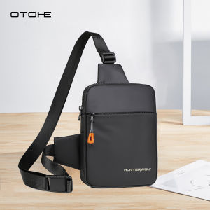 OTOHE Mens Chest Bag Casual Shoulder Bag Cross Body Bag Pouch Bag Lightweight Casual Bag Fashion Shoulder Bag Waterproof Casual Sport Street Bag for Travel Outdoor