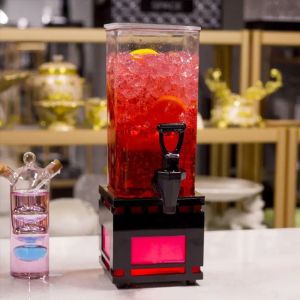 เครื่องจ่ายเครื่องดื่มอะคริลิคแบบใสไฟLED ตู้เบียร์สดทาวเวอร์ชาร์จเบียร์3L โถจ่ายเครื่องดื่ม เบียร์สดเรืองแสง3L