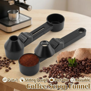 2-in-1 Measuring Spoon Multi-Function Coffee Spoon Bean Scoop Clip Cafe Accessories For Home & Cafe