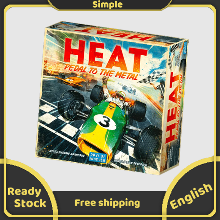 HEAT PEDAL TO THE METAL Board Game Racing Cars Game English Version ...