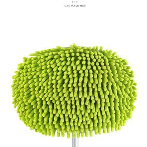 Car Wash Brush Kit Microfiber Mop Sponge with Long Handle Chenille Microfiber Car Cleaning Brush Kit Supplies Car Washing Mop Kit