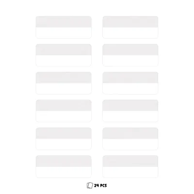 Waterproof Kids Name Labels – Monotone Large Personalized Stickers