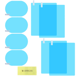8Pcs Car Rain-proof Film Rearview Mirror Waterproof Film Universal Window Glass Clear Anti-Fog Anti-reflective Sticker