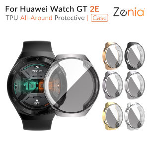 Zenia Replacement Colourful TPU Skin-friendly Full Screen Protection Case Cover Shell for Huawei Watch GT2E GT 2E GT2 E 46mm Sports Smart Watch Accessories