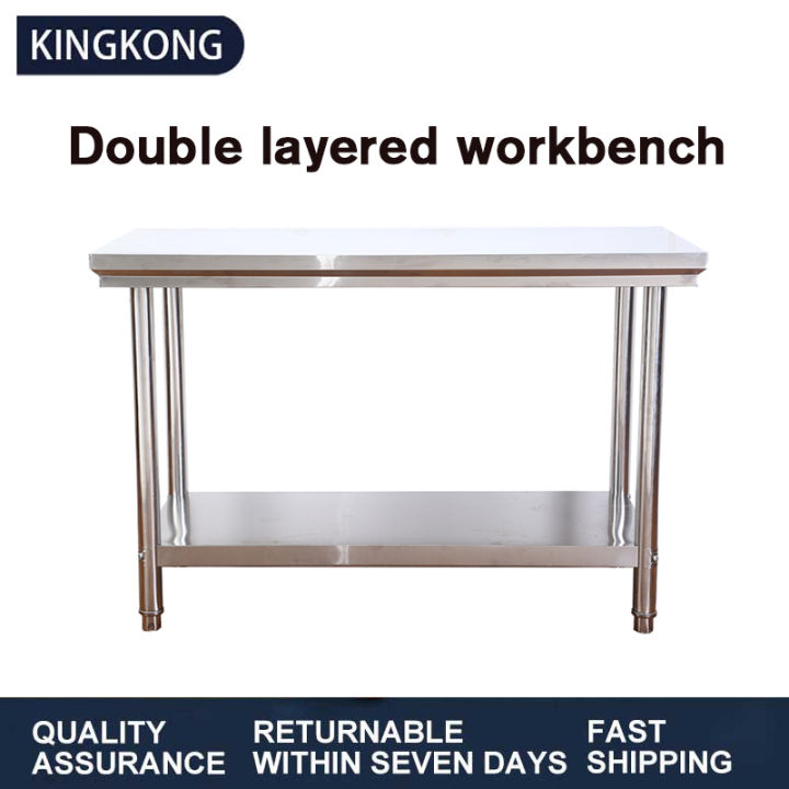 Kingkong Double deck stainless steel worktop dining kitchen worktop ...