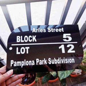 Personalized  House Plate Number/Signage/Marker/Acrylic