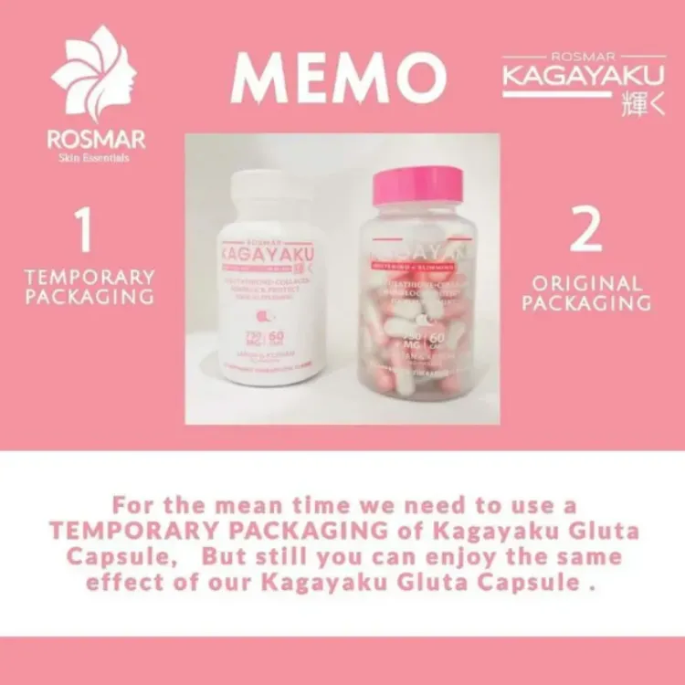 kagayaku glutathione review ORIGINAL ROSMAR KAGAYAKU GLUTA CAPSULE
