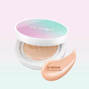 Phấn nước cho da dầu mụn che khuyết điểm mịn lì kiềm dầu DR.PONG MATTE PRO ACNE ACE LONGWEAR CUSHION SPF50+ PA++++
