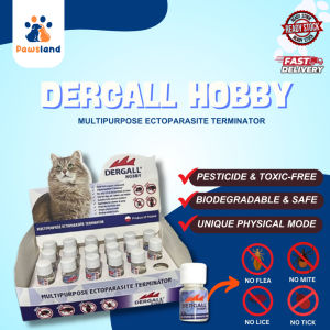 DERGALL HOBBY Ectoparasite Disposal Water Pet Safe Flea & Tick Killer 24bot- 5ml
