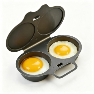 JBMBHC 1/2PCS Dual Shape Microwave Egg Poacher Flower Heart Mold Food Grade PP Oil Free Steamer 16cm Yellow Kitchen Gadget  Food-Grade PP (Heat Resistant)
