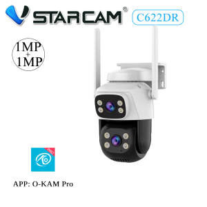 Vstarcam CS663DR  C662DR(เลนส์คู่) ใหม่ 2023 กล้องวงจรปิดไร้สาย ความละเอียด 2MP Outdoor ภาพสี มีAI+ คนตรวจจับสัญญาณเตือน