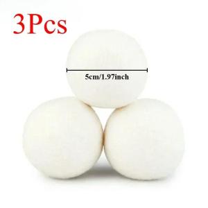 Wool Dryer Balls Reusable Natural Fabric Softener Laundry Washing Machine Accessories Home Washing Fleece Dryer Balls Clothes