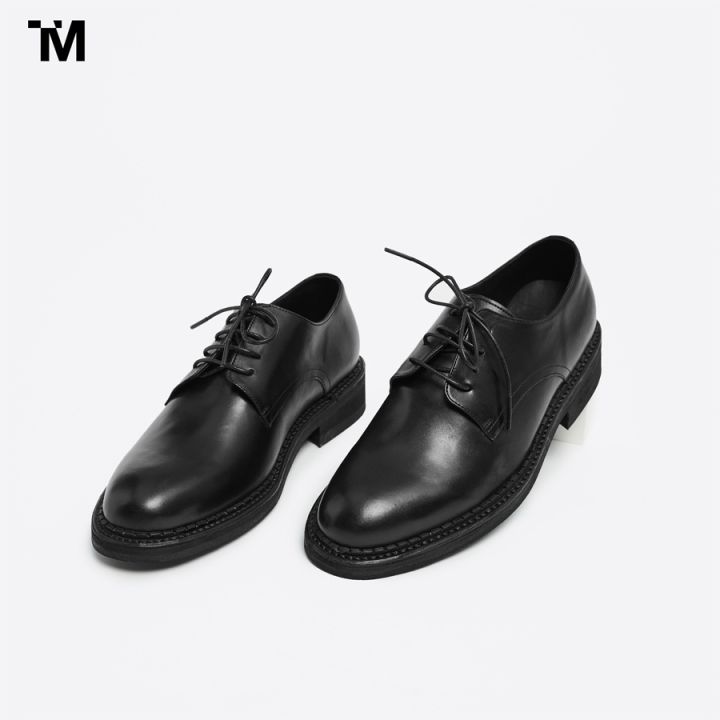 GIÀY DERBY NAM TARMOR MÀU ĐEN DERBY SHOES IN BLACK LEATHER Giày