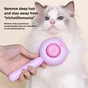 Pet Comb Knot Remover Cat Comb Dog Self-Cleaning Needle Brush Grooming Brush for Cats/Dogs Removes Loose Fur.