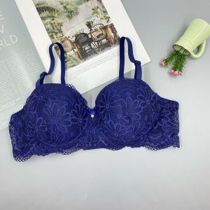 Soladi Bra Push Up Wired B Cup Floral Lace Thick Sponge Baju Dalam Wanita Bra Besi Span Tebal