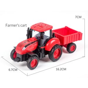 Diecast Tractor Harvester Farm Vehicle Car Model Kids Toy Xmas Gift Birthday Gift