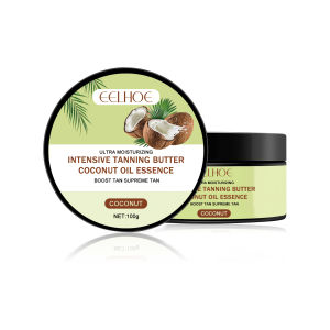 Eelhoe Self Tanning Cream Tanning Accelerator Cream Intensive Tanning Butter Coconut Oil Essence Summer Body Tanning Cream Long Lasting Bronzer Fake Tan Nourishing Sunbeds Sunless Booster Outdoor Beach Solarium Self-tanning Lotion