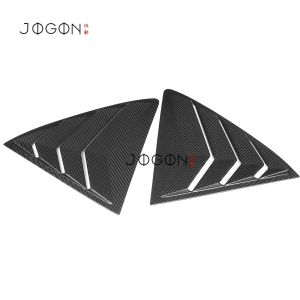Cornerr Dry Carbon Fiber Exterior Car Rear Window Shutters Side Triangle Cover Trim Accessories For Toyota GR Corolla 2023 2024 2025 5Y6Z3