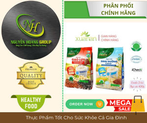 COMBO 2 GÓI - Ngũ Cốc Ít Đường Xuân An 400g ( 1 Gói Dinh Dưỡng Canxi & 1 Gói Ngũ Cốc Gạo Lứt Không Đường)