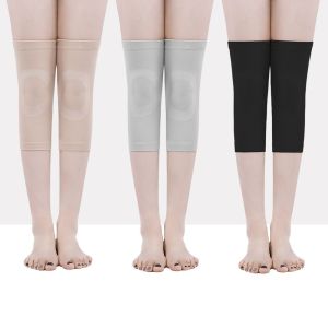 HUGHES 1pair Air Conditioning Room Cycling Tennis Compression Sleeves Security Protection Support Gear Nylon Pressure Reducing Ring Knee Support Leg Warmer Kneepads Knee Brace Sport Knee Pad