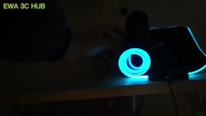 RGB Gaming Mouse Pad LED Large Mouse Pad Anti-Slip Rubber Base Computer Keyboard USB Mouse Mat