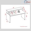 MEJA BELAJAR LESEHAN/MEJA BELAJAR ANAK/MEJA KERJA LESEHAN MINIMALIS MODERN - MARU DESK - PIRA. 