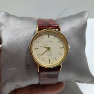 Đồng hồ đeo tay Orient Carina E45D20-6BJ size 30.5mm dây da màu đỏ
