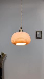 SXH  Vintage Style Adjustable Pendant Light Retro Style Bedroom Bedside Pendant Light Entryway Hallway Corridor Light