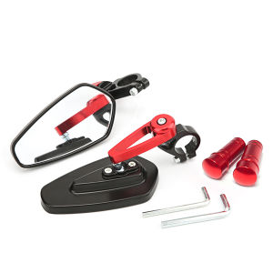 Free Shipping Alloy Clamp/ Bar End Mirror Universal Clean Flat Rear View Side Mirror 7/8 22Mm Adjustable Motorcycle Side Mirror