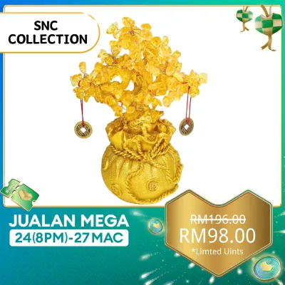 【SNC】 风水摆件品 办公司书桌家里 财运人缘 Crystal Tree Pokok FengShui Accessories