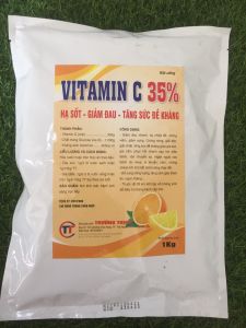 VITAMIN C 35% Gói 1kg tăng sức khỏe giảm xì trétgiải nhiệt chống nóng. Thú y Trường Thịnh