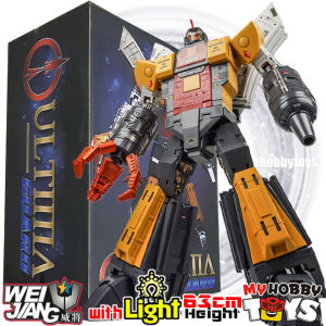 KO WeiJiang Transformable Robot - L8095 Ultima Guard 63cm O mega Supreme 2025 re-issue ( with Motorized Tank light Voice and sound )