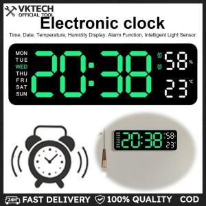 Digital Alarm Clock Electronic Wall Clock Multifunctional USB Charging Bedside Alarm Clock Dual Alarm Clock for Students