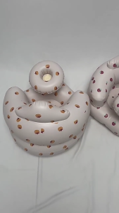Ergonomic Inflatable trẻ sơ sinh ngồi ghế với an toàn PVC cho 6 + tháng Họa Tiết Hoạt Hình trẻ sơ sinh học tập Seat