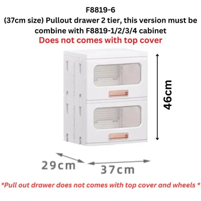Slim Cabinet F88 / Plastic Storage Drawers / kitchen Organizer Shelf Rack