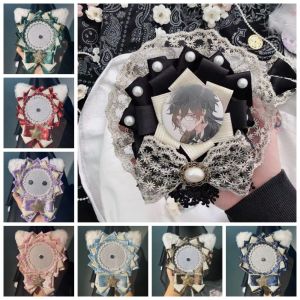 MMLUCK ดีไอวาย ที่ใส่ป้ายน่ารัก Lacework คาวาอิ ฐานแสดงหมุดอะนิเมะ JK JK JK หรูหราสุดหรู ถาดตกแต่งป้าย การไล่แฟนๆ