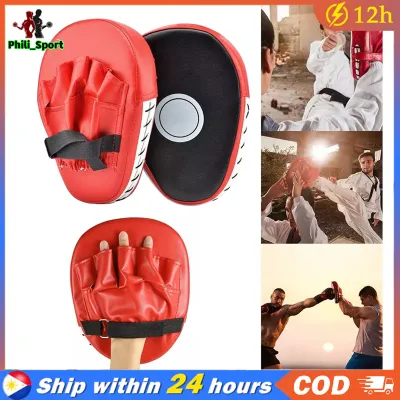 Curved Boxing Foot Target Focus Punch Pads Taekwondo Training PU Leather Punching Mitt Fight Training Muay Thai Wear Resistant