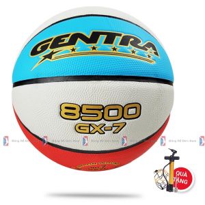 Bóng rổ da Gentra PVC size 7 + Tặng Kim bơm Túi Rút - Chất liệu Da PU Xịn Chính Hãng Bảo Hành 12 Tháng SIÊU SALE