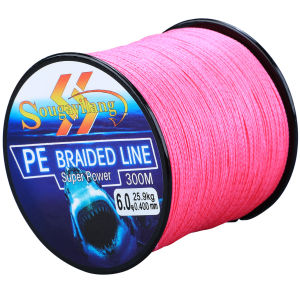 Sougayilang Fishing Line 4 Strands 300M Braided Multifilament Fishing Lines Freshwater Saltwater Super Strong PE Fishing Tools