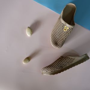 SandSo - 1652GRS Polos Shoes Sepatu Karet Rubber Wanita Slip On Slipper Flat Teplek Flip Flop Flipper Slide Sol Sole Mule Perempuan Selop Slop Sandal Jelly Anti Air Licin Selip Empuk Lentur Cewe Cewek Fungsional Serbaguna