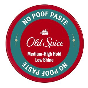Old Spice Mens Hair Paste No-Poof Paste for Men Medium-High Hold Low Shine Hair Styling 2.22 oz