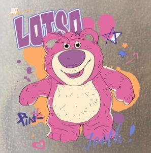 Hình ủi ép nhiệtSticker logo Gấu LOTSO-khuyến mãi trong hôm nay-in pet chuyển nhiệt- ủi trực tiếp lên vải áo rất đẹp-MAJESTIC.CLO -LUCK