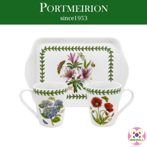 Portmeirion Botanic Garden Mug Tray Set 180ml / Mug 2P + Tray 1P / Tableware / Gift / Cup / MUG CUP