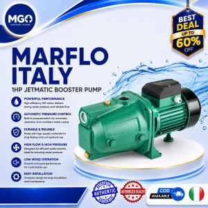 MARFLO ITALY Copper Self Priming Jet Pump 1hp Water Booster Pump Shallow Well Jetmatic JET100